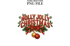 Merry Christmas png design for T-shirts Product Image 1