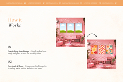 50 Girly Pink Aesthetic Frame Mockup Product Image 4