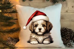 Christmas Peeking Dogs Clipart, Christmas PNG Product Image 4