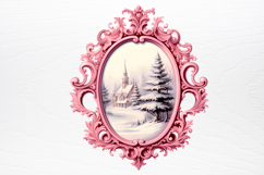 Vintage Pink Christmas Clipart Product Image 4