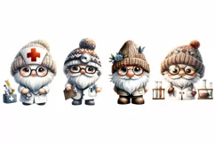 Gnome characters, Medical professions, Healthcare gnomes Product Image 4