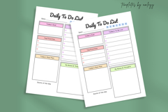 Aesthetic Daily To-Do List Planner Template | Minimalist Product Image 2