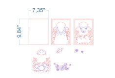 Sheep Frame SVG laser cut file for Glowforge Product Image 4