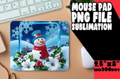 Cozy Mouse Pad Sublimation Magic, 3D Xmas Product Image 1