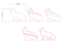 Fox SVG laser cut file for Glowforge Product Image 4