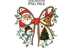 Christmas bow png design for T-shirts Product Image 1