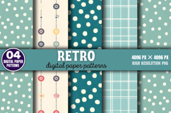 Retro Digital Paper Pattern Backgrounds PNG Product Image 1