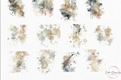 Vintage Watercolor Splashes Clipart Overlay Product Image 4