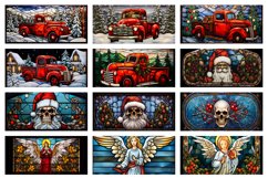 140 Christmas Mug Wrap Bundle, Santa Claus PNG, Winter Mug Product Image 5