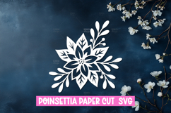 9 Paper Cut Poinsettia Flower SVG For Paper Craft Project Product Image 5