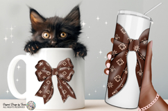 Luxury Brown Bow PNG Chic Fashion Ribbon Elegant Design Product Image 4