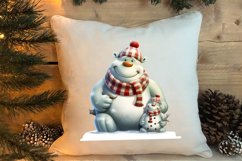 Cute Christmas Hippo Sublimation Clipart, Christmas Clipart Product Image 4