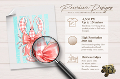 Coastal Lobster png, Bow Beach Summer Design Product Image 6