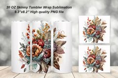 Autumn Flowers Tumbler Sublimation Bundle Product Image 5