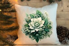 Cozy Green christmas Clipart Sublimation, Christmas PNG Product Image 4