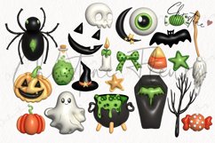 3D Inflated Halloween Clipart Product Image 4