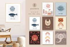 Boho baby collection. Bohemian clipart, patterns and posters Product Image 4