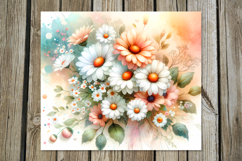 Watercolor Flowers | 8 gentle tumbler Sublimation designs Product Image 4