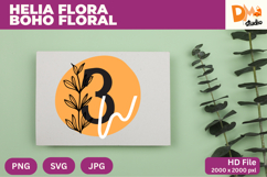 Helia Flora Boho Floral Monogram Product Image 1