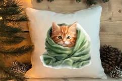 Pets Love Christmas Watercolor Clipart, Christmas PNG Product Image 4
