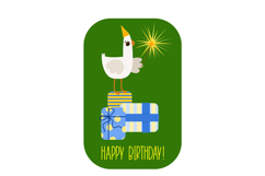 Birthday Cards Bundle, Cute Party Goose Birthday Greeting Product Image 4