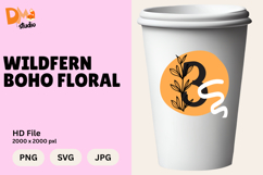 Wildfern Boho Floral Monogram Product Image 1