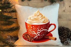 Christmas Cake Clipart, Christmas Cappuccino Clipart Product Image 4