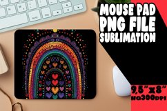 Colorful Black Canvas: Sublimation Mouse Pad Designs Product Image 1
