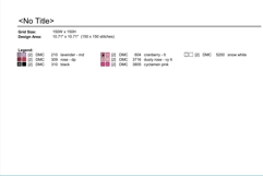 Cross stitch butterfly pattern, pink aesthetic embroidery Product Image 4