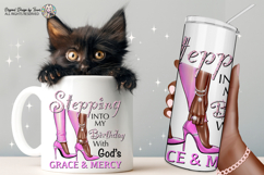 Stepping Into My Birthday PNG Pink Heels Design Files PNG Product Image 4