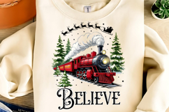 Believe North Pole Train Png, Christmas Png, Believe Png Product Image 7