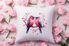 Breeds of Valentine Kissing Birds, Valentine's Day Clipart Product Image 4