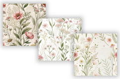 Wildflowers Wedding Seamless Pattern, Watercolor Wildflower Product Image 4