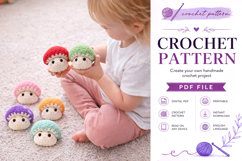 No Sew Mushroom Amigurumi Crochet Pattern PDF Product Image 3