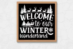 Welcome to our winter wonderland SVG, Christmas SVG Product Image 3