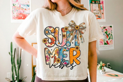 Summer Vibes PNG sublimation |Beach &amp; Summer PNG T-Shirt Product Image 1