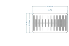 Double slotted rigid heddle with 21 slot for band weaving me Product Image 4