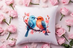Breeds of Valentine Kissing Birds, Valentine's Day Clipart Product Image 4