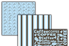 coffee digital papers, Coffee pattern, Coffee printables. Product Image 3