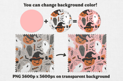 Seamless Halloween Digital Papers set, Cute Pattern Design Product Image 4