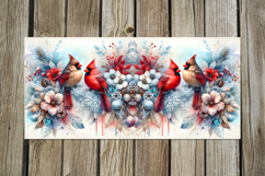 Christmas birds | 4 Xmas Cardinal Sublimation Mug design PL Product Image 4