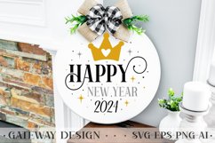Happy New Year Round Sign Bundle , New Year Svg Bundle Product Image 18