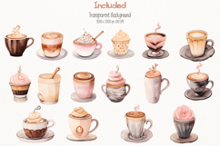 Coffee Lover 64 Cliparts Collection Product Image 4