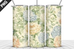 Flowers Tumbler Wrap | Sublimation Design | Tumbler PNG Product Image 1
