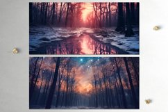 Winter Forest | 18 Christmas Sublimation Mug designs, JPG Product Image 4