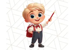 Boy Teacher Clipart PNG, Cute Male Teacher Illustration Product Image 4
