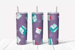 Winter cute Girl Skinny tumbler wrap design Product Image 5