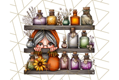 Spooky Gnome Village Clipart PNG Halloween Png Product Image 4