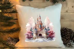 Christmas Castle Clipart Sublimation, Christmas PNG Product Image 4