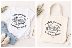 Where You Roam SVG | Camper Mountain Camping | Outdoor Quote Product Image 5